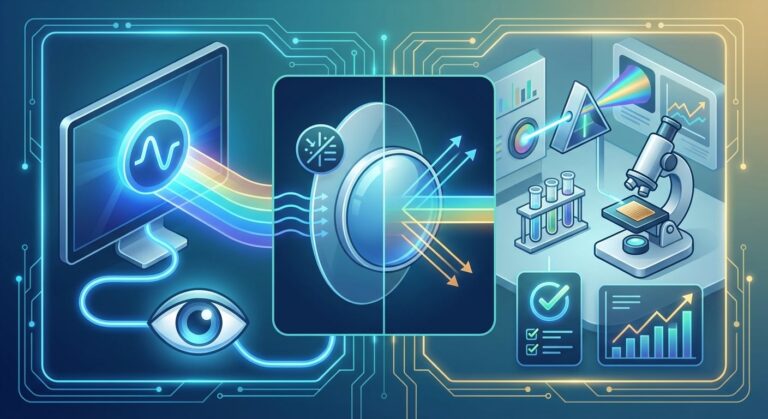 抗藍光實驗室如何驗證產品效能？科學原理與測試方法全解析