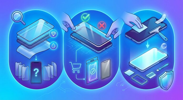 如何挑選完美貼合的無白邊保護貼？從選購到安裝的實用技巧分享