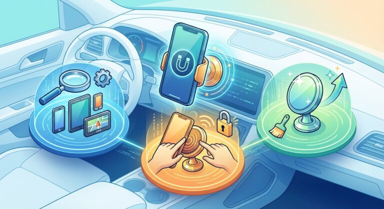 車用磁吸相容指南：3步驟確保裝置完美搭配，提升駕駛安全